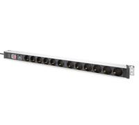 DIGITUS DN-95435 - Power strip - 12 outlets - With switch & surge protection - V