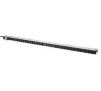 DIGITUS DN-95451 - PDU básica para TI - 24 Tomas C13 y 4 Tomas C19 - Enchufe de 32 A - 1 Fase - Montaje Vertical - línea de alimentación de 3 m - regleta de enchufes para armarios de Red y servidores
