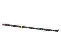 DIGITUS DN-95452 - PDU básica de TI - 24 Salidas C13 y 3 Salidas C19 - Conector de 16 amperios - 3 Fases - Montaje Vertical - Cable de alimentación de 3 m - Regleta para armarios de Red y servidores