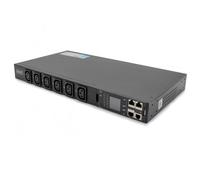 Digitus DN-DP-H1-12C13 Regleta de alimentación SMART PDU 1U, entrada IEC320 C20 16A/250V, salidas 12x C13, 16A