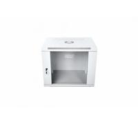 Digitus DN-W19 09U/600 Armario de red montado en la pared 19" 9U rack 600x600, puerta de vidrio, gris, de una sección, ensamblado, 60kg