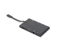 DIGITUS DA-70865 - Estación de conexión Universal USB Type C, Negro