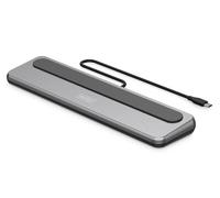 DIGITUS Docking Station - 12 Puertos - 2X HDMI, 1x Displayport 8k 30Hz - 2X USB-A 3.2 Gen2, 1x Tipo A 3.2 Gen1, 1x USB-C 3.2 Gen2 - 1x RJ45 - Lector de Tarjetas SD MicroSD - Conector de 3,5 mm - Gris