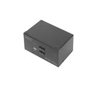 DIGITUS DS-12860 INTERRUPTOR DE PANTALLA, TECLADO Y RATÓN NEGRO