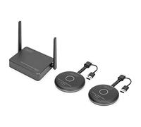 DIGITUS DS-55317 Click & Present Pro - Sistema inalámbrico de presentación y colaboración - BYOD: portátil, tableta, smartphone - No requiere aplicación/controlador - True Plug & Play - Negro