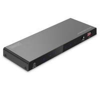 DIGITUS DS-55340 Divisor HDMI 1x4 - Entrada: 1 Puerto/Salida: 4 Puertos - UHD 8K/60 Hz HDTV: 7680 × 4320p - HDCP 2.3 y HDMI 2.1 - HDR, Deep Colour, conmutador EDID - Toslink, estéreo (3.5 mm)