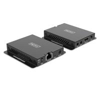 DIGITUS DS-55342 Extensor HDMI - UHD 4K 120 Hz - 40 m mediante cable LAN - Set: Transmisor y Receptor - IR Infrarrojos - HDMI 2.1 & HDCP 2.3
