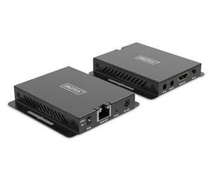 DIGITUS DS-55342 Extensor HDMI - UHD 4K 120 Hz - 30 m a través de cable LAN - Set: emisor y receptor - IR infrarrojos - HDMI 2.1 y HDCP 2.3