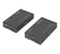 DIGITUS DS-55500 Extensor HDMI (HDBaseT) - UHD 4K/30 Hz - 40 m mediante cable LAN (HDBaseT 70 m) - Set: Transmisor y Receptor - IR Infrarrojos - HDCP 2.2 & HDBaseT 1.0
