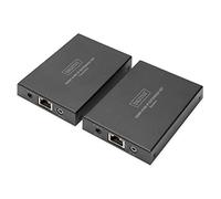 DIGITUS DS-55507 HDMI KVM Extensor - Full HD 1080p 60 Hz - 150 m a través de Cable LAN/Ilimitado a través de Ethernet (IP-Capaz) - Set: Transmisor y Receptor - IR Infrarrojos - HDMI 1.4 & HDCP 1.4
