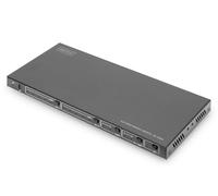 DIGITUS DS-55509 Conmutador Matrix HDMI 4x2-4 entradas 2 Salidas - UHD 4K/60 Hz - HDCP 2.2/1.4 y HDMI 2.0 - HDR10+, HLG, ARC, Dolby Vision, EDID - Audio (Toslink S/PDIF, estéreo 3,5 mm)
