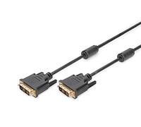 DVI connection cable, DVI(18+1), 2x ferrit M/M, 2.0m, DVI-D Single Link, bl