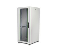 DIGITUS Armario de red 19 pulgadas 26U - 60x60 cm - Serie Dynamic Basic - capacidad de carga 600 kg - profundidad útil 550 mm - gris