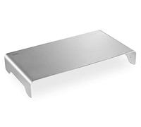 DIGITUS Elevador de monitor de aluminio de diseño - Soporte de pantalla - Capacidad de carga 10 kg - Antideslizante - Plata