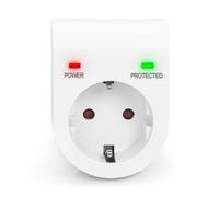 surge protector with power and protected LED safety outlet,16 A, 3.500W, TÜV-GS, white