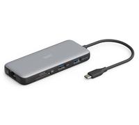 DIGITUS Estación de Acoplamiento USB-C - 7 Puertos - 1x HDMI UltraHD 4k/60Hz - 2X USB-A 3.2 Gen2-1x USB-C 100W PD 3.0-1x RJ45 - Doble Lector de Tarjetas - Gris