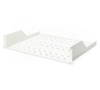 DIGITUS Estante para Montaje Fijo - 19 Pulgadas, 2U - 352 mm de Profundidad | Fijación frontal - Para armarios de red y servidores con una profundidad mínima de 450 mm - Capacidad de carga: 25 kg - Gris