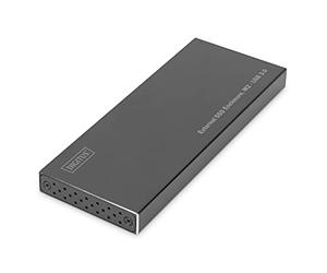 DIGITUS Estuche externo USB 3.0 para SATA III SSD - M2 (NGFF), hasta 6 Gbit / s, aluminio, negro