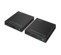 Digitus Extensor HDMI por Fibra Óptica Set Transmisor y Receptor IP 4K 60Hz 3840x2160 HDCP 2.2 Hasta 40000 m Negro