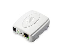 DIGITUS Fast Ethernet Servidor de impresión Blanco Blanco