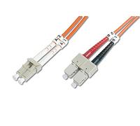 Digitus FO Cable de conexión OM2-10 m de Cable de fibra óptica LC a SC - LSZH - multimodo dúplex 50/125µ - 10 GBit/s - naranja