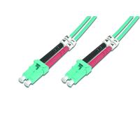 Digitus FO patch cable OM3-2 m LC to LC fiber optic cable - LSZH - Duplex Multim