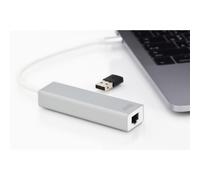 Digitus Usb Type C 3.0 Hub With Gigabit Ethernet One Size Silver