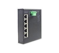 Digitus Industrial Gigabit Flat Switch - Erweiterter Temperaturbereich - Switch - 5 X 10/100/1000 - An DiN-Schiene Montierbar, Wandmontierbar - Gleic