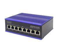 Digitus Industrial - Switch - Unmanaged - 8 X 10/100/1000basE-Tx (poe+) - Desktop, An DiN-Schiene Montierbar - Poe+ (dN-651121)
