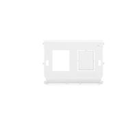 DIGITUS Inserto para base de conexión de datos con tapa abatible - soporte para módulo keystone - IP44 - para DN-93844-OD