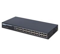 DIGITUS Inyector PoE + - 16 puertos - IEEE802.3at - 10 Gbit/s - Rack de 19 pulgadas - 250 vatios en total - hasta 30 vatios / puerto