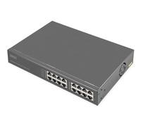 DIGITUS Inyector PoE+ - 8 Puertos RJ45 - Gigabit - IEEE802.3bt - presupuesto PoE 250W - tensión de Salida 54VDC - 10/100/1000 Mbit/s - Alcance 100m - Plug & Play - Negro