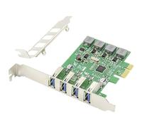DIGITUS IO Card - PCIe - Tarjeta de interfaz USB 3.0 - SCSI USAP - 4 Puertos USB Tipo-A - Max. 5 Gbit/s - chipset VL805