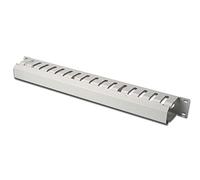 1U cable management cage detachable rear plate, 44x483x68 mm, grey