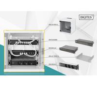 Digitus juego de 10 pulgadas - armario de red 6u serie soho gris - est