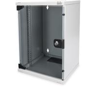 10 inch network bundle, including 6U cabinet, grey shelf, PDU, 8-port switch, CAT 6 patch panel