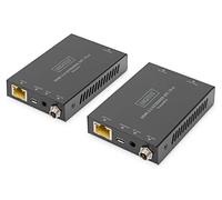 DIGITUS Juego de Extensores HDMI 2.0, 70 m, 4K/60Hz, 18 Gbps, HDCP 2.2, HDR, PoC