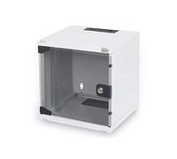 DIGITUS Kit de Red de 10 Pulgadas - 6U - 330 x 312 x 300 mm - Soho - Gris | Armario de red - Estante - Regleta de enchufes - Panel de conexión de 8 puertos - Conmutador Gigabit de 8 puertos