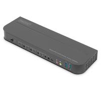 DIGITUS KVM Switch, 4 Port, 4K60Hz, 4 x DP in, 1 x DP/HDMI Out 4 Computer - Sing