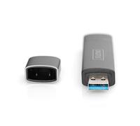 Combo Card Reader Hub (USB-C+USB 3.0) 1x SD, 1x MicroSD, 1x USB 3.0, grey