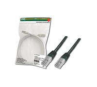 DIGITUS Ligawo - Cable de pares trenzados (cat. 5e, 0,5 m, apantallamiento U-UTP, conductores de cobre, revestimiento de PVC), color negro
