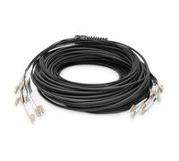 Digitus LWL Vorkonfektionierte Glasfaser Universal Breakout Kabel, Multimode OM4, 12 Fasern, LC/UPC - LC/UPC, 150 m, U-DQ(ZN) BH