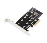 DIGITUS M.2 NGFF/NVMe SSD PCIexpress - Tarjeta de expansión (soporta Discos B, M