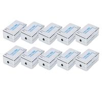 DIGITUS Módulo de conexión LSA Cat 6 - 10 Unidades - Apantallado - 1 Gbit/s | Terminal de corte LSA Cat6 - de AWG 22 a AWG 26 - Para cables Ethernet y cables de instalación - Plata