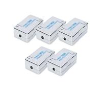 DIGITUS Módulo de conexión LSA Cat 6 - 5 Unidades - Apantallado - 1 Gbit/s | Terminal de corte LSA Cat6 - de AWG 22 a AWG 26 - Para cables Ethernet y cables de instalación - Plata