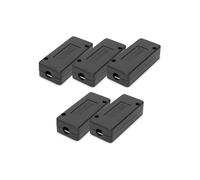DIGITUS Módulo de conexión LSA Cat 7 - 5 Unidades - Apantallado - 10 Gbit/s | PoE+ - Terminal de corte LSA de Cat7 - De AWG 22 a AWG 26 - Para cables Ethernet y cables de instalación - Negro