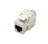 CAT 5e Keystone Jack, shielded Class D, RJ45 to LSA, tool free connection