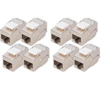 DIGITUS Módulo Keystone Cat 6A - 4 unidades - Apantallado - 10 Gbit/s (Paquete de 2)