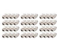 DIGITUS Módulo Keystone Cat 6A - 48 Unidades - Blindado - LSA - PoE++ | Organizador de cables - Sin herramientas AWG 26-22 - Conector hembra RJ45 - 500 MHz 10Base-T - 10 Gbit/s