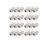 DIGITUS Módulo Keystone Cat-6A blindado - 24 Unidades - Conector RJ45-500 MHz 10GBase-T - AWG 26-22 - Diseñable - con Palanca de Bloqueo - Montaje sin Herramientas